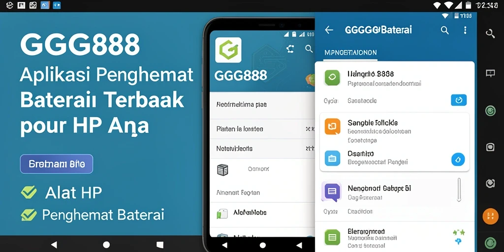 Antarmuka GGG888 menampilkan pengaturan penghematan baterai yang mudah diakses.