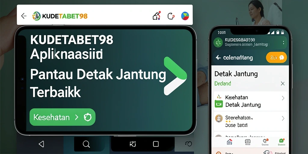 Tampilan antarmuka aplikasi KUDETABET98 untuk memantau detak jantung.