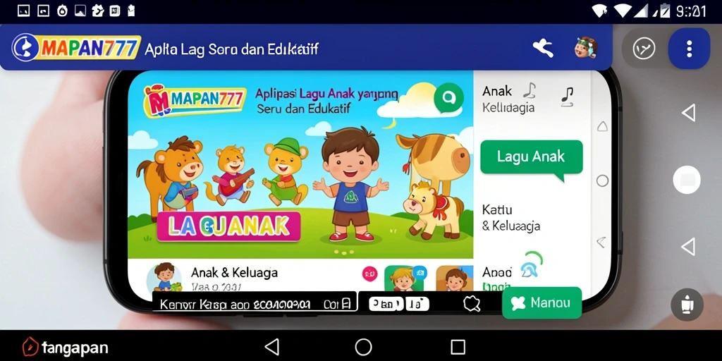 Tampilan antarmuka aplikasi MAPAN777 yang menarik dan berwarna-warni.