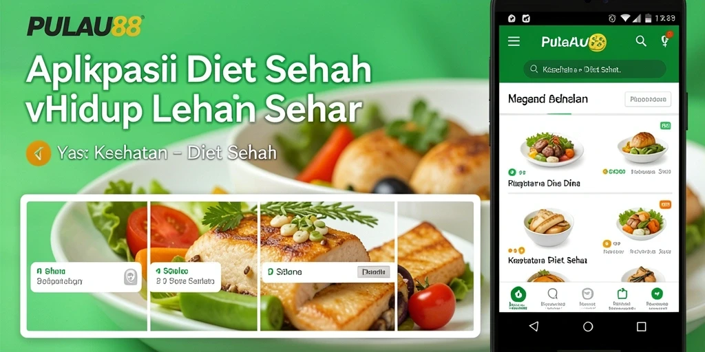 Tampilan antarmuka PULAU88 dengan fitur diet sehat yang menarik.
